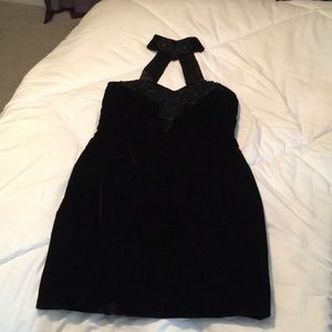 Vintage 90’s black velvet prom gown